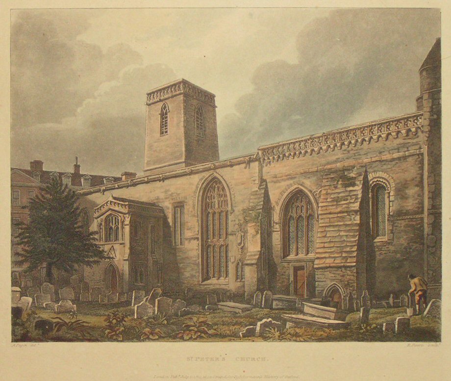 Aquatint - St. Peter's Church. - Reeve